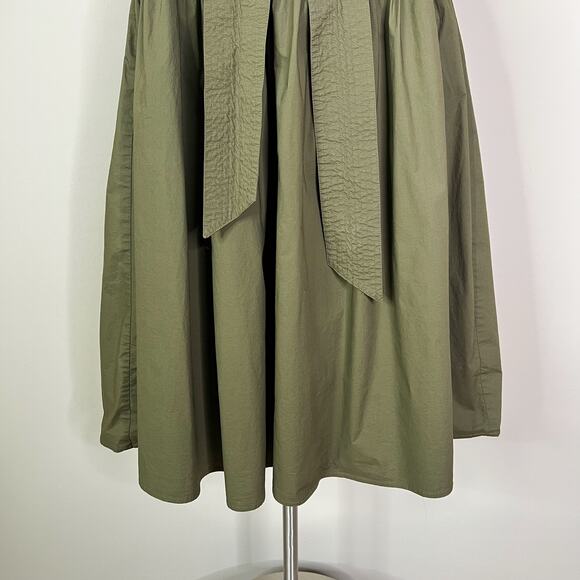 Karina Grimaldi | Rafaela Green Solid Ruffle Ribbed Revolve Tank Midi Dress XS - Picture 5 of 14